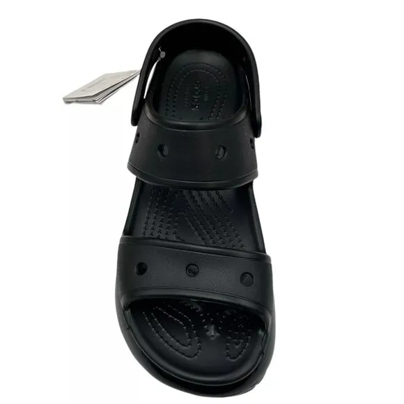 Crocs Women's Mega Crush Sandal Size 8 Black Chunky Platform Water Resistant