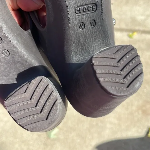 CROCS women’s sandals heels Cyprus heel chunky platform comfort size 11