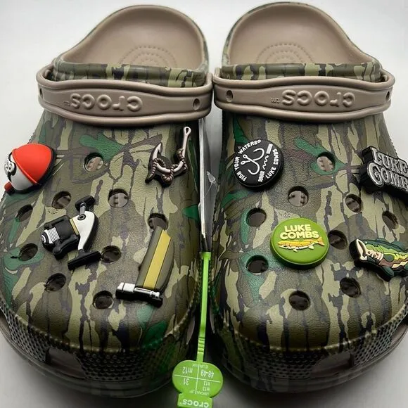Crocs x Luke Combs Collab Bootlegger Camo Clogs Shoes  -NWT-Men 13