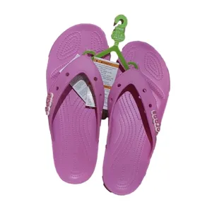 CRORCS ICONIC PINK COMFORT WOMEN'S  THONG SANDALS