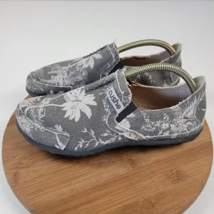 Cushe Surf Slipper Men’s 10 Slip On Shoes Palm Tree Coastal Lightweight Canvas