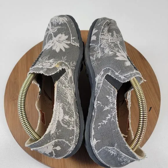 Cushe Surf Slipper Men’s 10 Slip On Shoes Palm Tree Coastal Lightweight Canvas