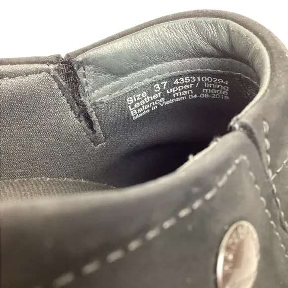 Dansko Patti Milled Nubuck Leather Waterproof Shoes Black Style #4353100294