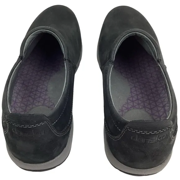 Dansko Patti Milled Nubuck Leather Waterproof Shoes Black Style #4353100294