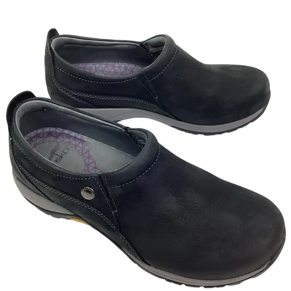 Dansko Patti Milled Nubuck Leather Waterproof Shoes Black Style #4353100294