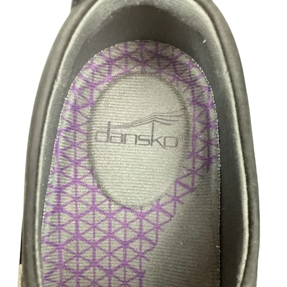 Dansko Patti Milled Nubuck Leather Waterproof Shoes Black Style #4353100294
