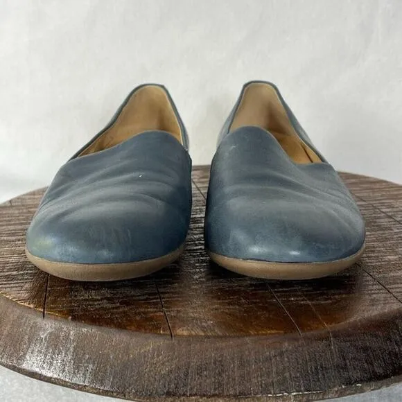 Dansko Shoes Womens 10 Larisa Navy Leather Loafers Lined Lightweight Cushioned