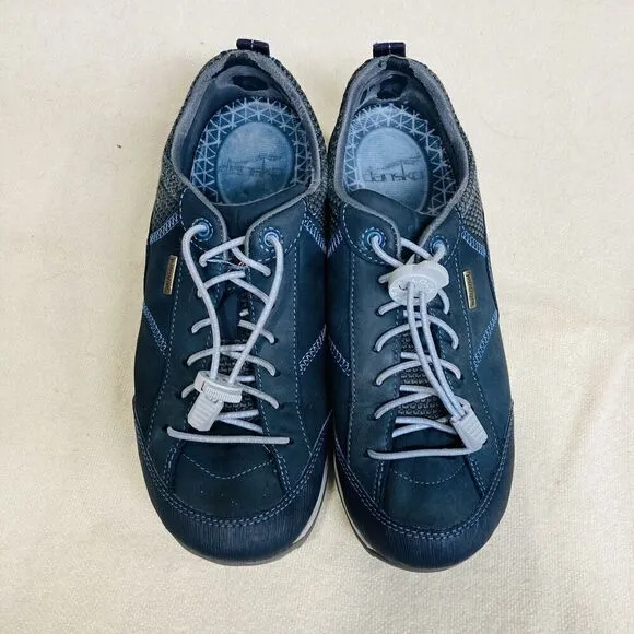 Dansko Women's 6.5 US 37 EU Patti Navy Milled Nubuck Clogs Shoes Water Proof