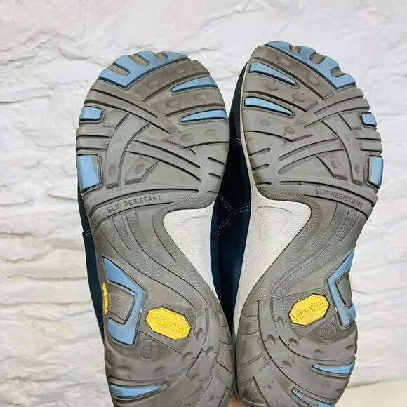 Dansko Women's 6.5 US 37 EU Patti Navy Milled Nubuck Clogs Shoes Water Proof