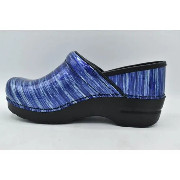 Dansko EU 41 US 10.5-11 Blue Water Patent Leather Professional Clogs Shoes