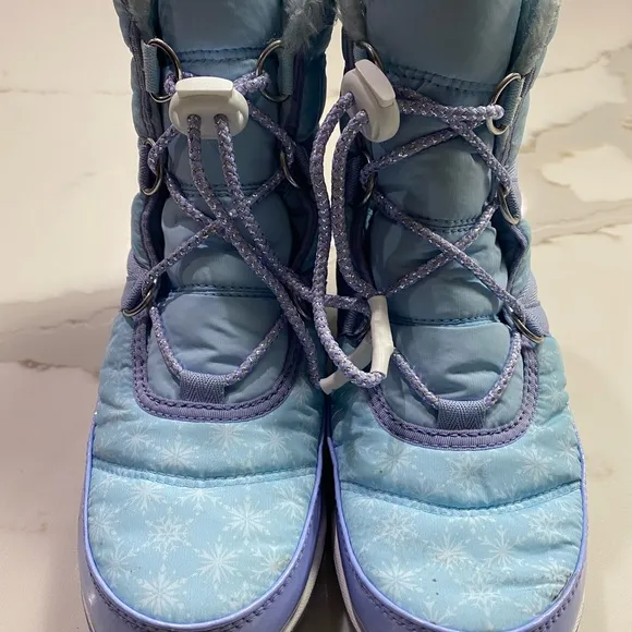 Disney X Sorel Youth Whitney Short Lace Frozen Elsa Waterproof Boots