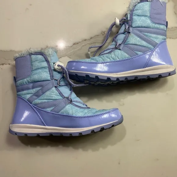 Disney X Sorel Youth Whitney Short Lace Frozen Elsa Waterproof Boots