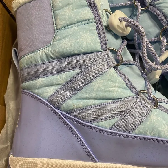 Disney X Sorel Youth Whitney Short Lace Frozen Elsa Waterproof Boots