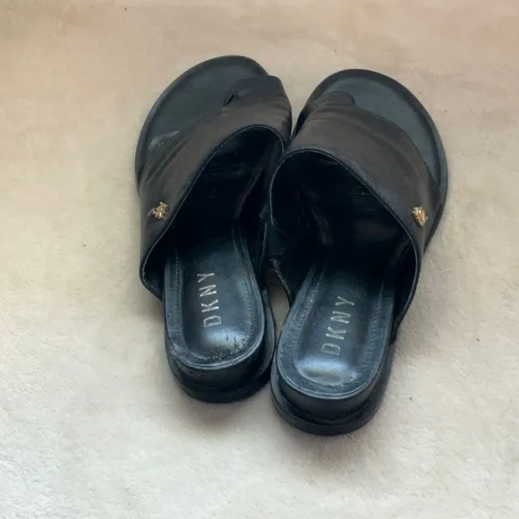 DKNY Black Women's Slide Sandals