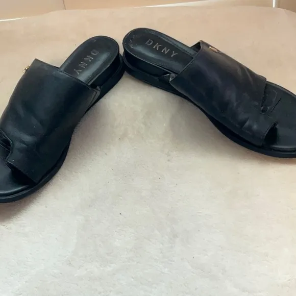 DKNY Black Women's Slide Sandals