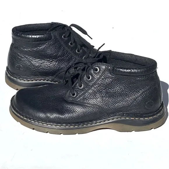 DOC MARTENS Men’s Rico Chukka Mid Rise Black Pebbled Leather Short Boots size 12