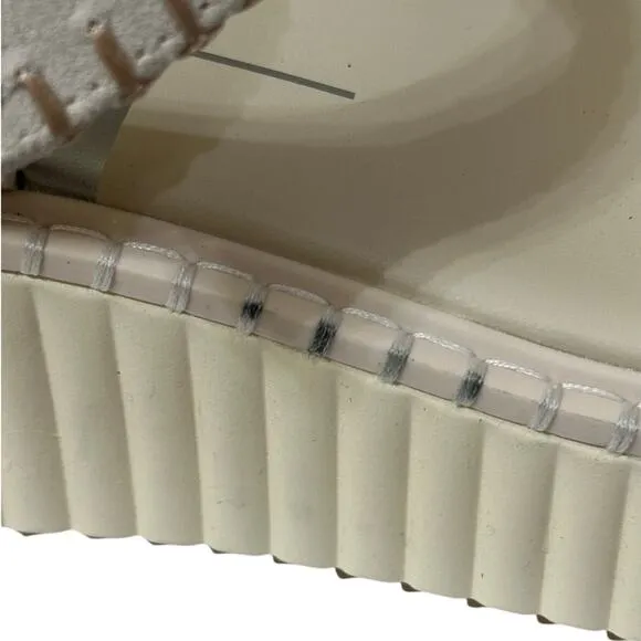 Dolce Vita NWOB Ivory Suede Leather Platform Strap Sandals size 9.5