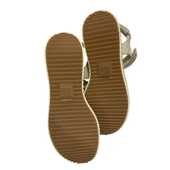 Dolce Vita NWOB Ivory Suede Leather Platform Strap Sandals size 9.5