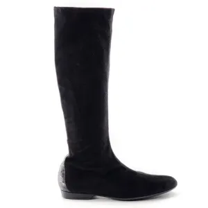 DONALD J PLINER Faux Suede Knee-High Tall Pull On Sock Boots