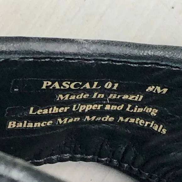 Donald Pliner Men's Size 8M Pascal Black Leather Woven Slip On Sandals $198