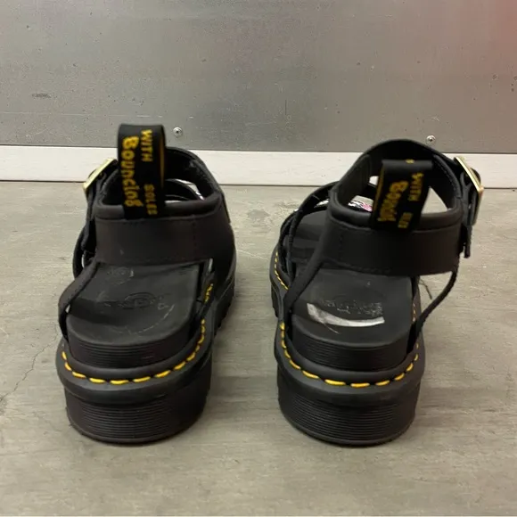 Dr. Martens Blaire Floral Strap Fisherman Sandals Black Hydro