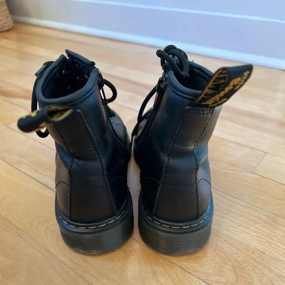 Dr. Martens Junior 1460 Softy Leather Lace Up Boots - Size 3