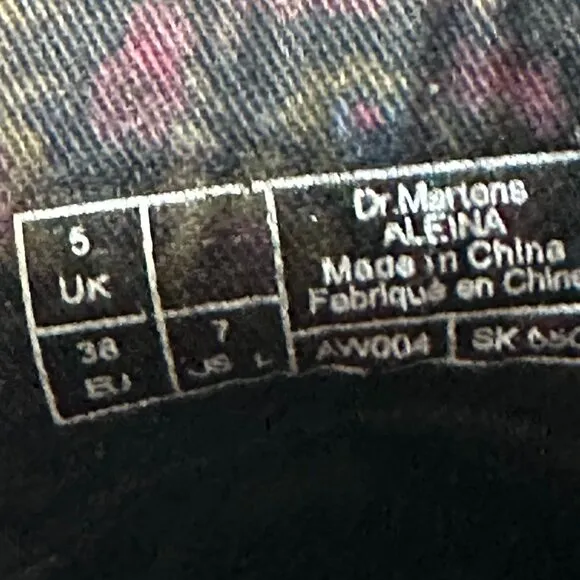Dr. Martens Size L-7 Aleina tall boots