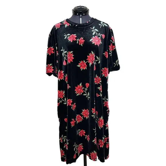 Draper James RSVP Floral Velvet Dress NWT