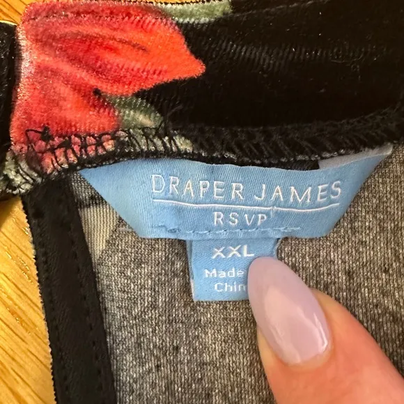 Draper James RSVP Floral Velvet Dress NWT