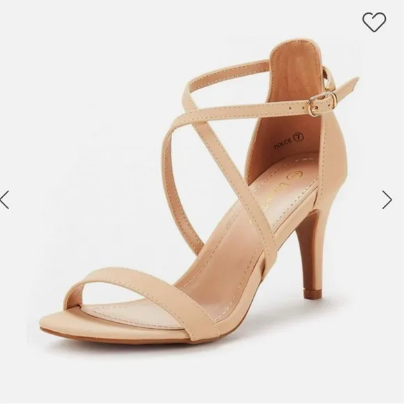 DREAM PAIRSWide Width Stiletto Pump Heels Sandals size 8.5 Wide