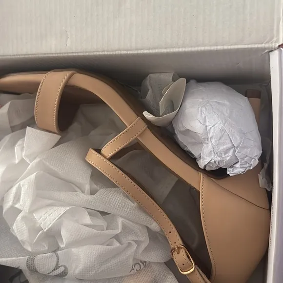 DREAM PAIRSWide Width Stiletto Pump Heels Sandals size 8.5 Wide