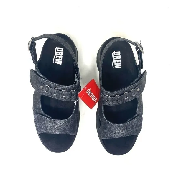 Drew Selina 17203-12 Black Comfort Sandals