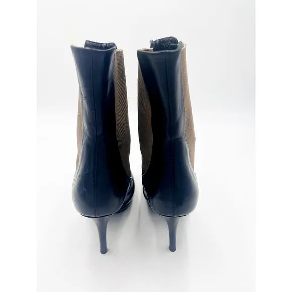 Dries Van Noten Black Heeled Leather Boots EUC Sz 9