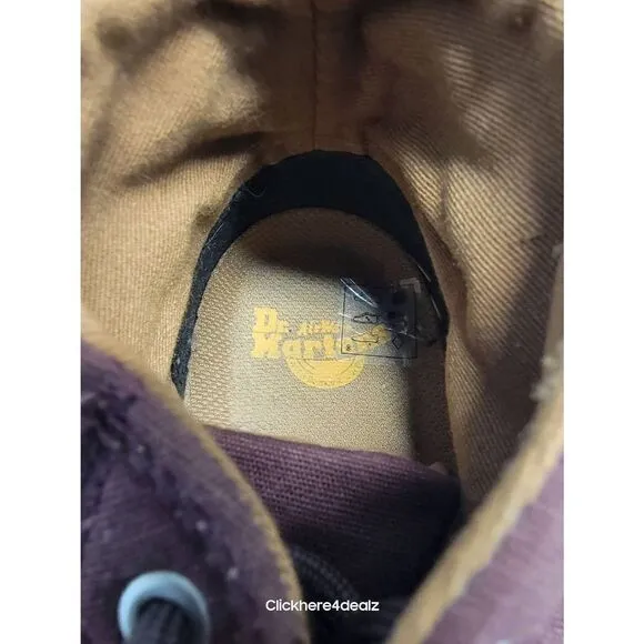 Dr. Martens Boots Womens Size 7 Bonny Oxblood Wyoming Shearling Insulated