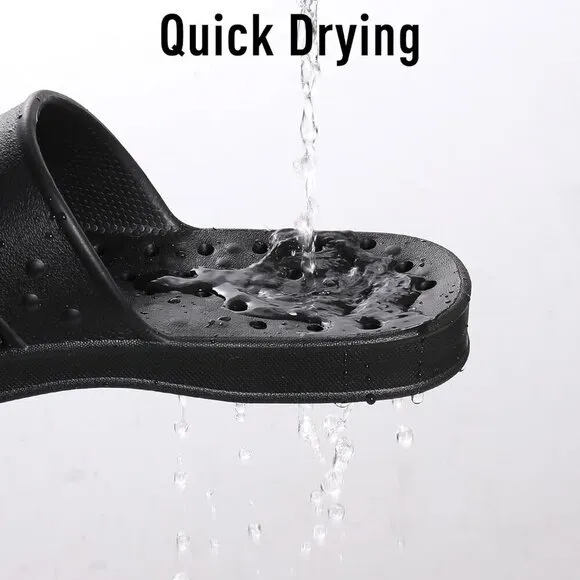 Drying Pool Slides Lightweight Beach Sandals Drain Holes for Women