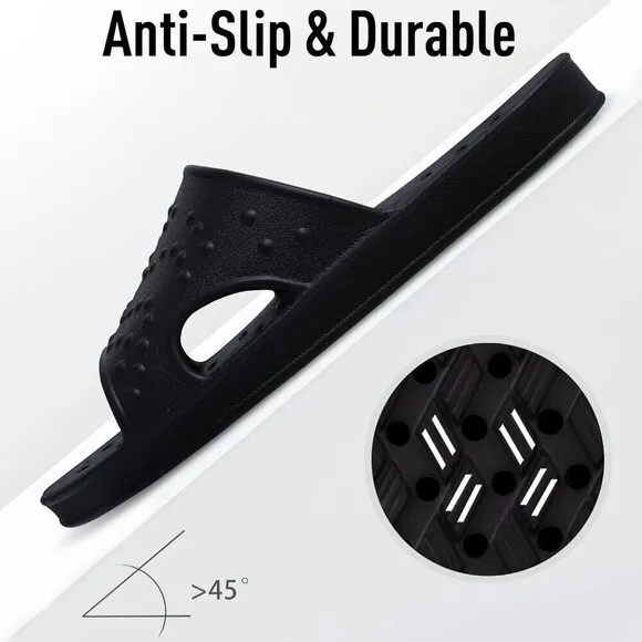 Drying Pool Slides Lightweight Beach Sandals Drain Holes for Women