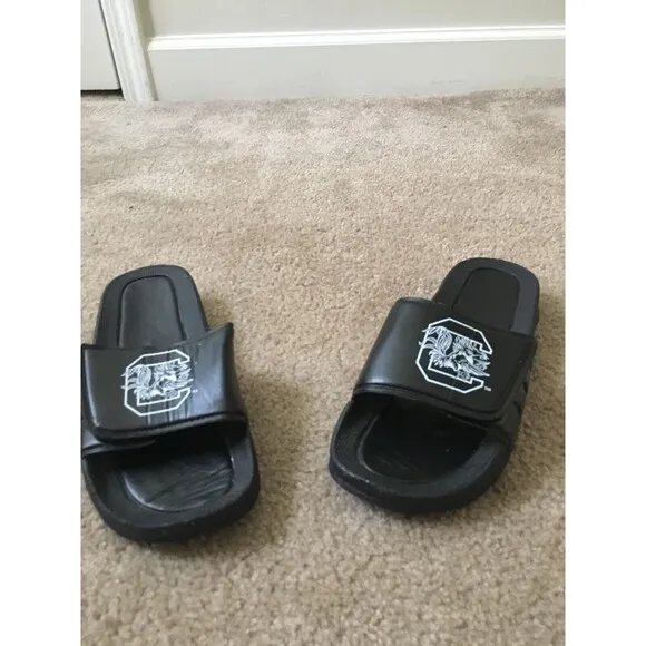 Dynomite Black White Slides Sandals South Carolina Gamecocks Size M 9