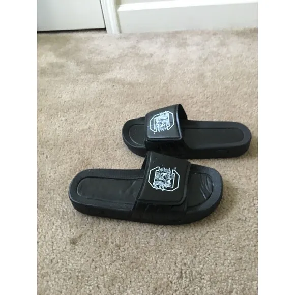Dynomite Black White Slides Sandals South Carolina Gamecocks Size M 9