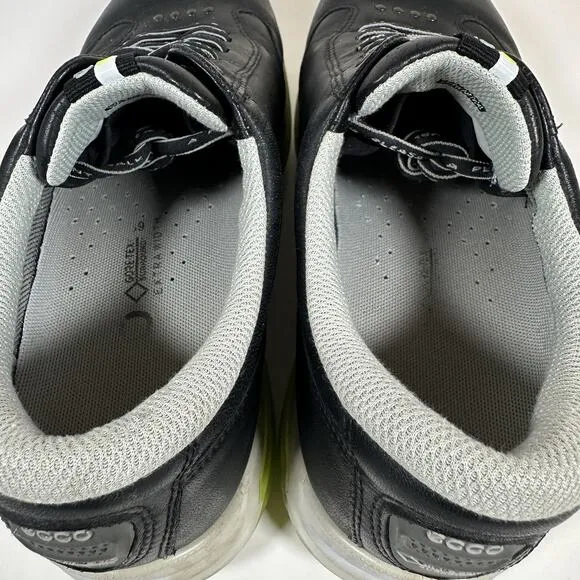 Ecco Cool GTX Golf Shoes EU 39 Extra Width Gortex Black Green Dritton Leather