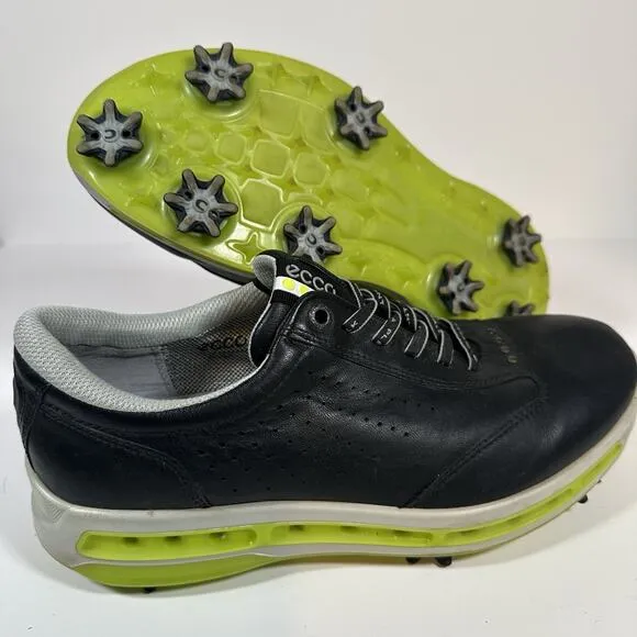 Ecco Cool GTX Golf Shoes EU 39 Extra Width Gortex Black Green Dritton Leather