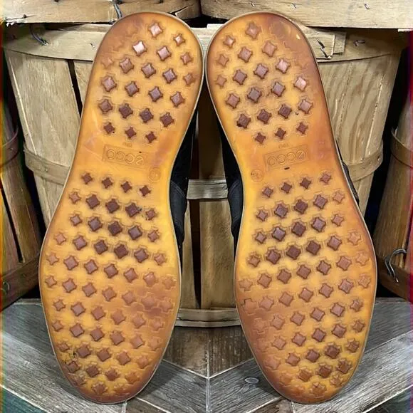Ecco Golf Street 10 Brown Leather Spikeless Golf Shoes Mens EU 46 Size 12 12.5