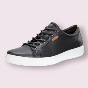 ECCO Men's Soft 7 Sneaker in Black
