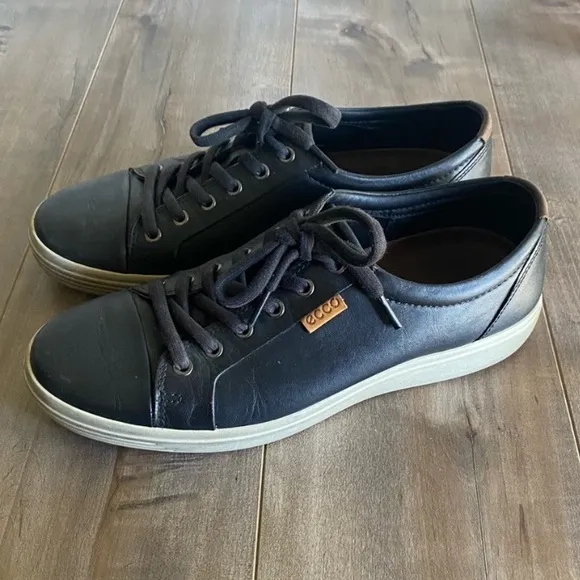 ECCO Men's Soft 7 Sneaker in Black