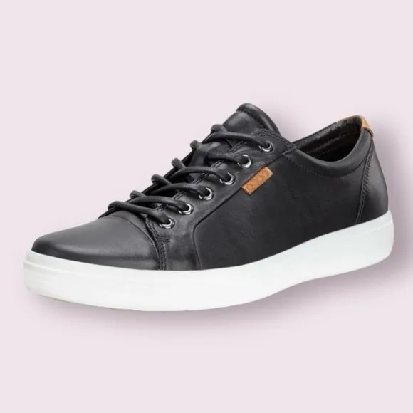 ECCO Men's Soft 7 Sneaker in Black