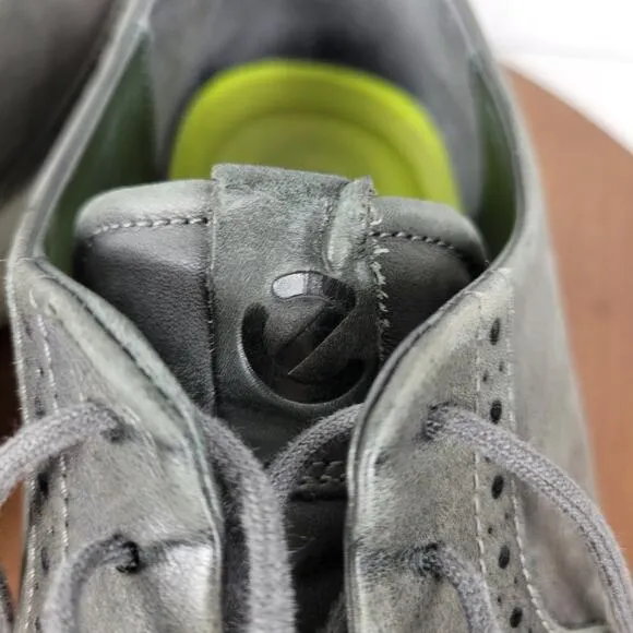 ECCO Mens St 1 Hybrid Lite Brogue Wingtip Magnet Shoes 10 Gray Leather Oxford