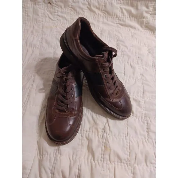 Ecco Rugged Track GTX WP Low Shoes Plain Toe Brown Mens Size EU 46‎ US 12, 12.5