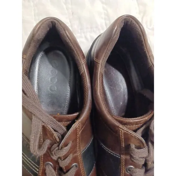 Ecco Rugged Track GTX WP Low Shoes Plain Toe Brown Mens Size EU 46‎ US 12, 12.5