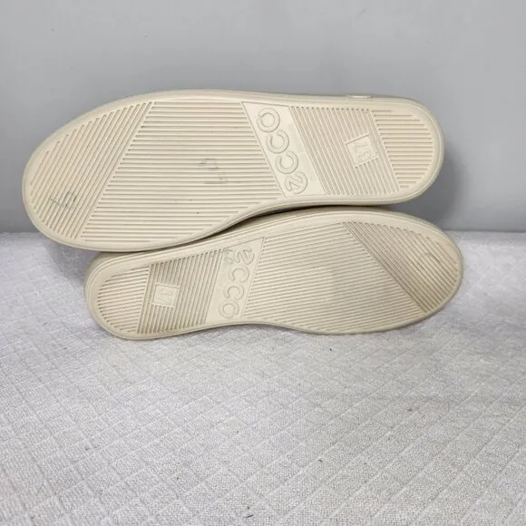 Ecco Women’s Size EU 37 US 6-6.5  Fabric Shoes Slip On Shoes Cream NWOB 104