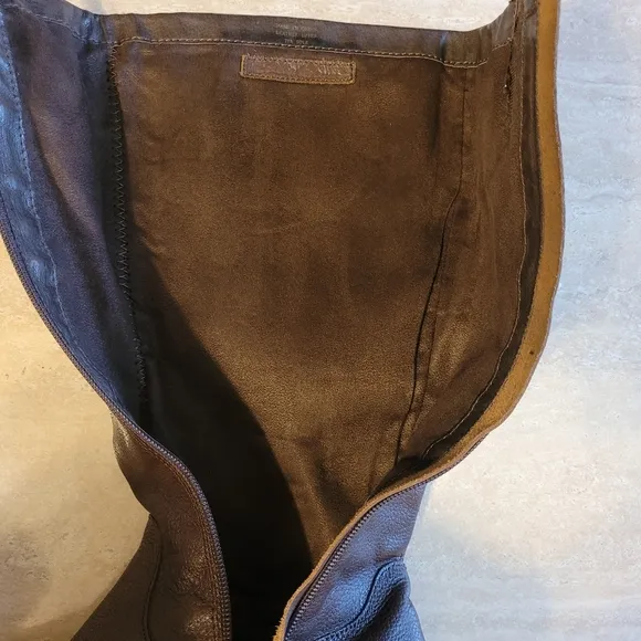 Eddie Bauer Vintage Y2K High Definition Brown Leather Equestrian Tall Boots EUC