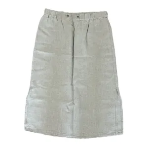 Eileen Fisher Straight Pull-On Grommet Linen Skirt